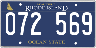 RI license plate 072569