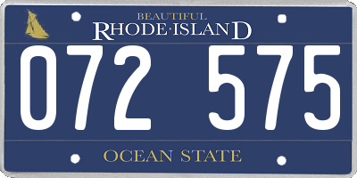 RI license plate 072575