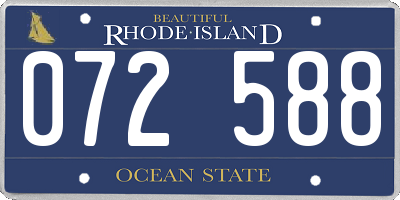 RI license plate 072588