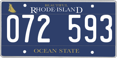 RI license plate 072593