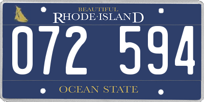 RI license plate 072594