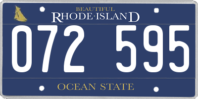 RI license plate 072595