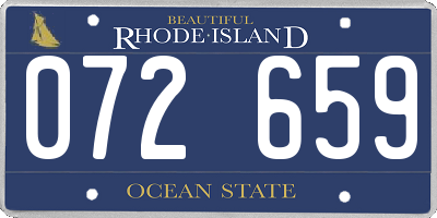 RI license plate 072659