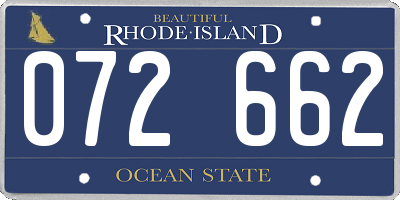 RI license plate 072662