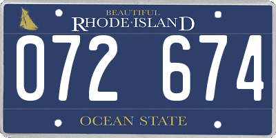 RI license plate 072674