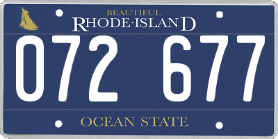 RI license plate 072677