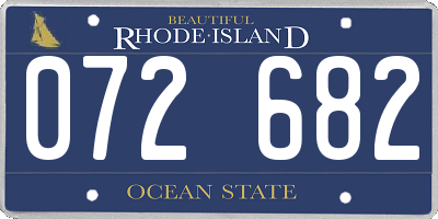 RI license plate 072682