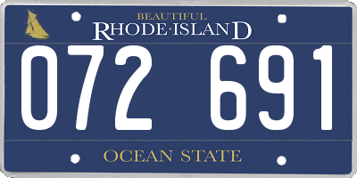RI license plate 072691