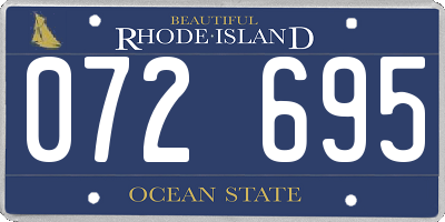 RI license plate 072695