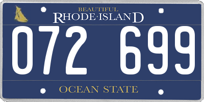 RI license plate 072699