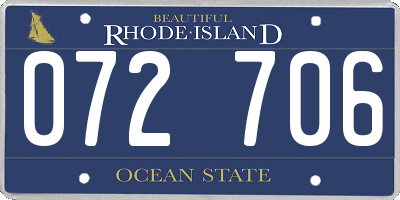 RI license plate 072706