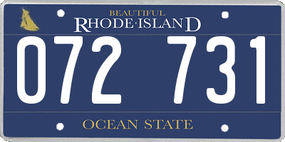 RI license plate 072731