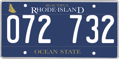 RI license plate 072732