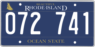 RI license plate 072741
