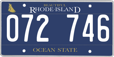 RI license plate 072746