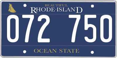RI license plate 072750