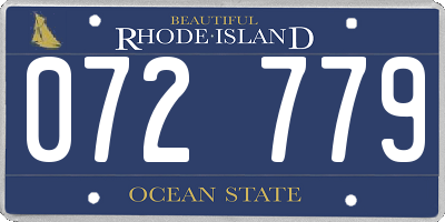RI license plate 072779