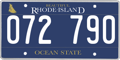 RI license plate 072790
