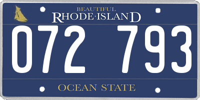 RI license plate 072793
