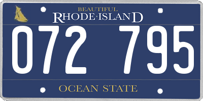 RI license plate 072795
