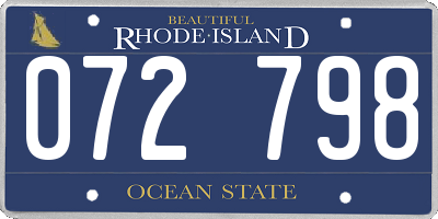 RI license plate 072798