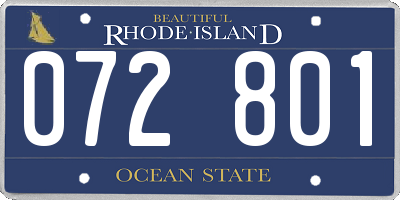 RI license plate 072801