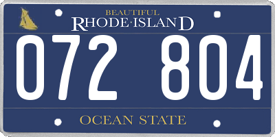 RI license plate 072804