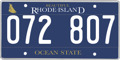 RI license plate 072807