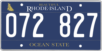 RI license plate 072827
