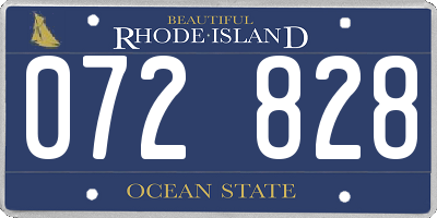RI license plate 072828