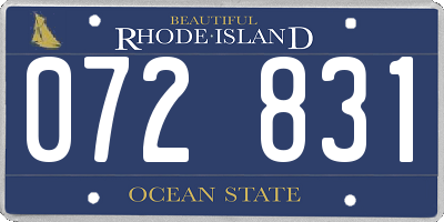RI license plate 072831