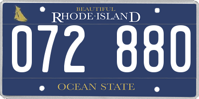 RI license plate 072880