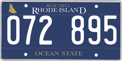 RI license plate 072895