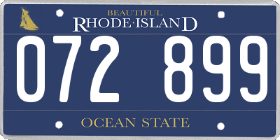 RI license plate 072899
