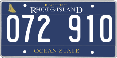 RI license plate 072910