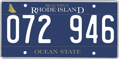 RI license plate 072946