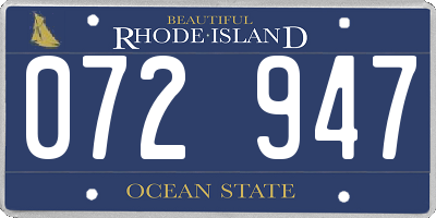 RI license plate 072947