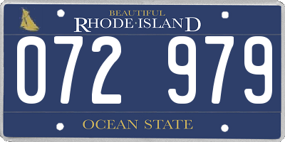 RI license plate 072979