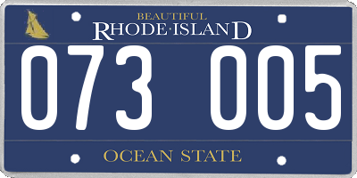 RI license plate 073005