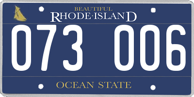 RI license plate 073006