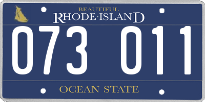 RI license plate 073011