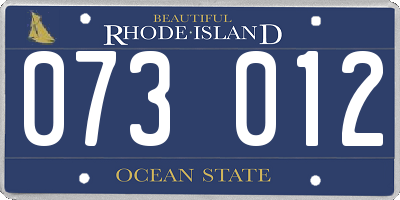 RI license plate 073012