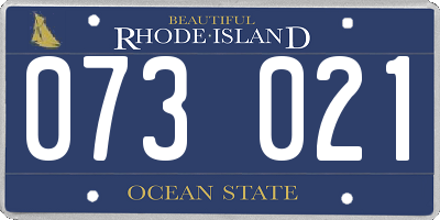 RI license plate 073021