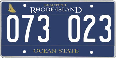 RI license plate 073023