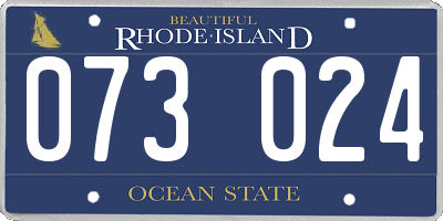 RI license plate 073024