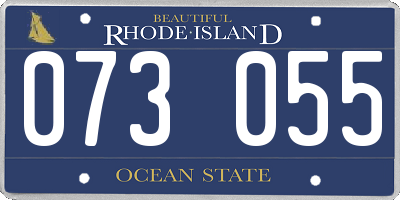 RI license plate 073055