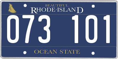 RI license plate 073101