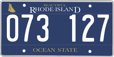 RI license plate 073127