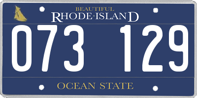 RI license plate 073129