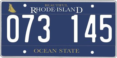 RI license plate 073145
